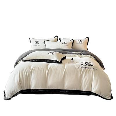 轻奢加厚牛奶绒四件套双面