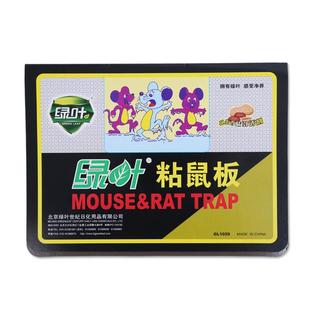 20张绿叶强力粘鼠板抓捕老鼠贴家用捕鼠器笼药胶驱鼠灭鼠器夹大号
