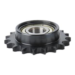 45钢04C惰轮链轮单边台带轴承替代STLA06B 08B10A12A链条涨紧轮