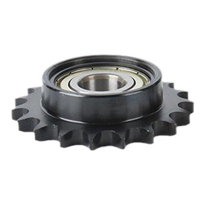 45钢04C惰轮链轮单边台带轴承替代STLA06B 08B10A12A链条涨紧轮