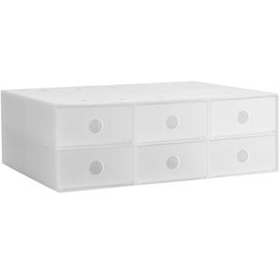 纳川日式磨砂桌面抽屉收纳盒护肤化妆品文具笔筒手账办公桌收纳柜