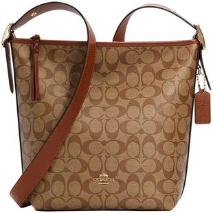 【正品保证】COACH/蔻驰新款女慵懒潮流老花托特水桶包斜挎手提包