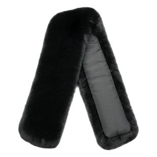 真獭兔毛领子保暖立领直条款竖领男女通用皮羽绒衣真毛毛领单卖冬