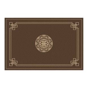 客厅地毯新中式书房隔音地垫卧室床边沙发茶几毯防水加厚免洗垫子