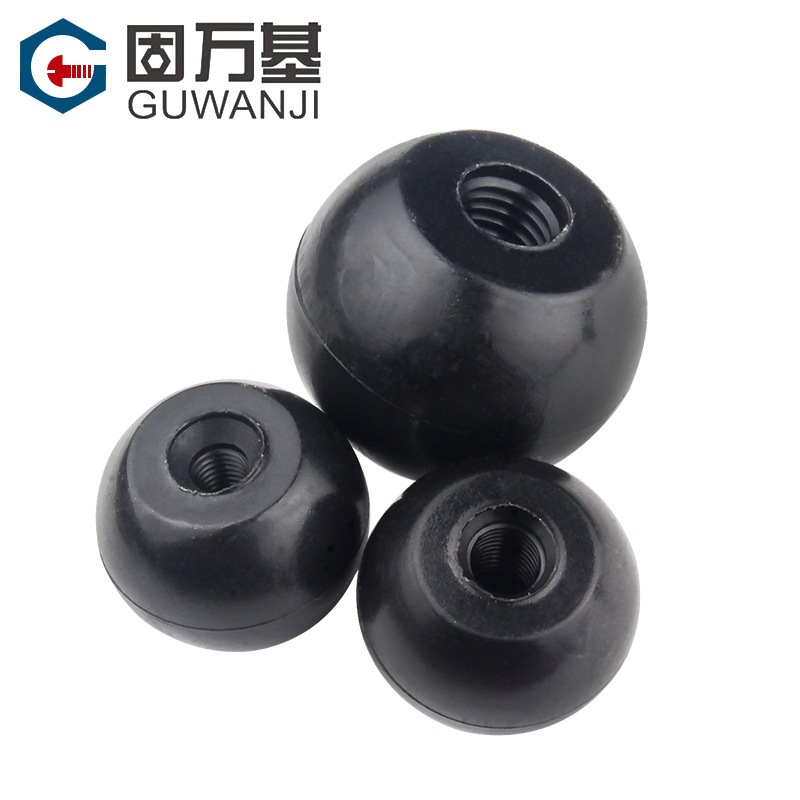 圆型球胶木机床拉手把手圆形球头手柄螺母电木旋钮手轮M6M8M10M12