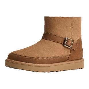 UGG秋冬新款女士舒适保暖搭扣平底休闲经典迷你短筒雪地靴1174512