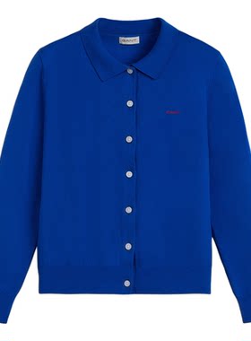 GANT/甘特女士翻领长袖针织开衫