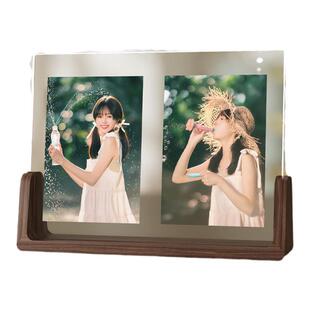 照片打印加相框摆台定制个人写真打印做成diy创意透明亚克力空框