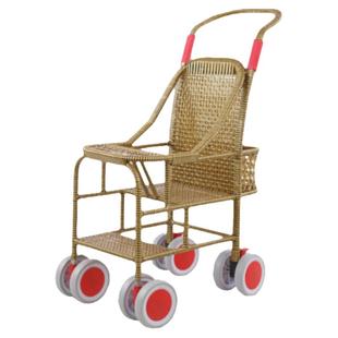 宝宝竹藤推车轻便婴儿藤椅小孩儿童仿藤竹编藤编幼儿夏季童车加高