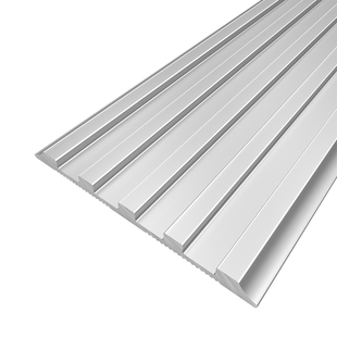 铝合金防滑条收边条金属一字楼梯大理石收口台阶斜坡平板条防滑条