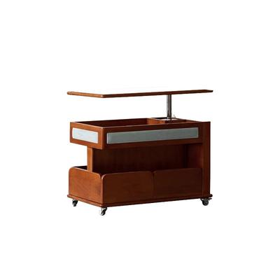 森活岛茶几客厅家用实木折叠升降