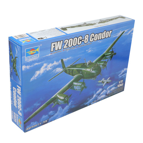 恒辉模型 小号手 01639 1/72 FW200 C-8 秃鹰 轰炸机 拼装模型