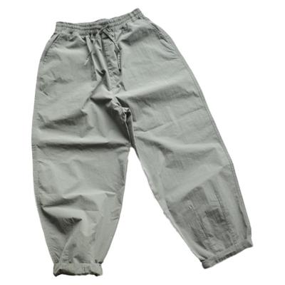 过载商店  岩石灰日式休闲裤宽松灯笼裤男女款