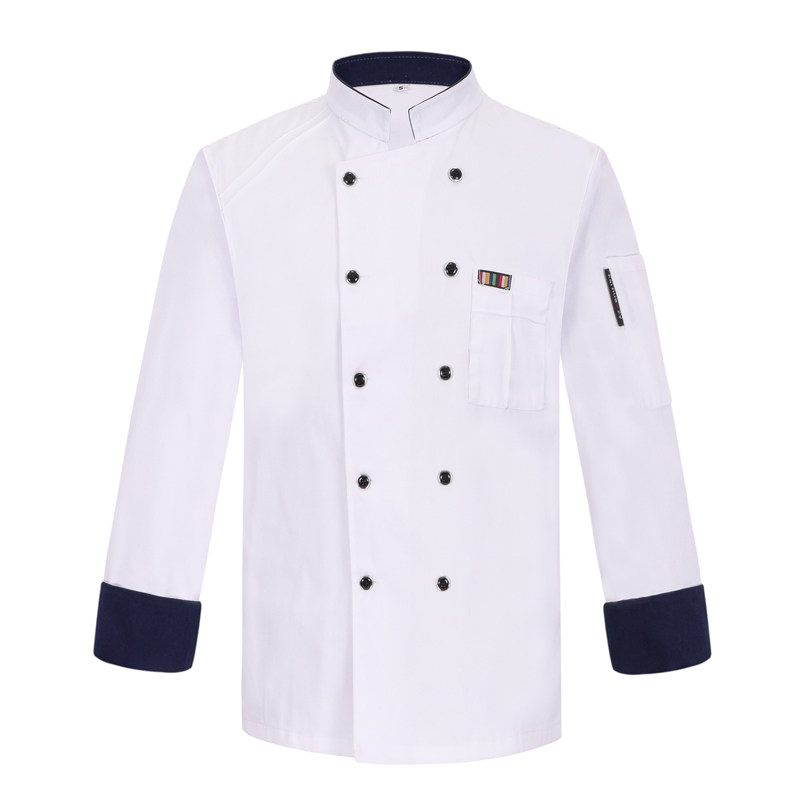 厨师工作服男长袖秋冬款蛋糕店面点烘焙师餐饮夏季厨房短袖厨师服