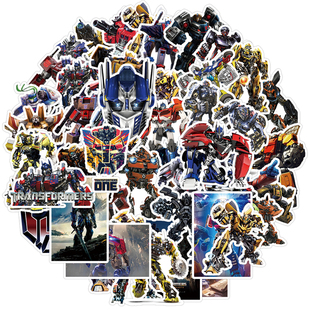 50张变形金刚酷炫动漫卡通立体画面贴纸男孩礼物装饰笔记本头盔文具水杯汽车行李箱滑板平板DIY新款玩具贴纸