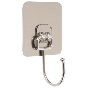 不锈钢挂钩强力粘胶贴墙壁厨房强力承重免打孔无痕门后粘钩挂衣钩