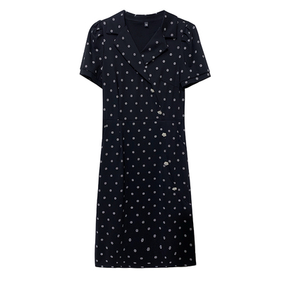 真丝高端显瘦妈妈桑蚕丝连衣裙