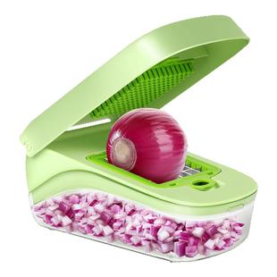 多功能厨房切菜器家用护手切丝器不锈钢手动食物切碎机切土豆片