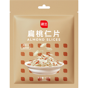 展艺扁桃仁片雪花酥牛轧糖糯米船奶枣蛋糕面包杏仁片家用烘焙原料
