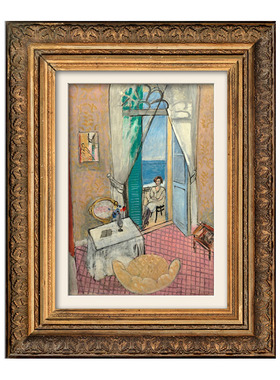 犀牛艺廊《Joli Balcon》尼斯的阳台马蒂斯油画客厅挂画装饰画