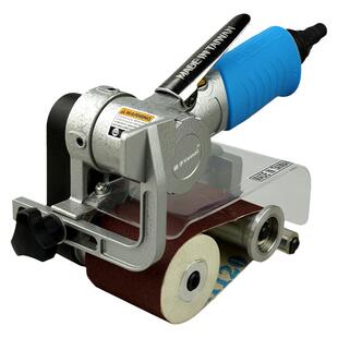 臣子气动拉丝机砂带机环带机工业级打磨机60*260金属抛光机砂纸机