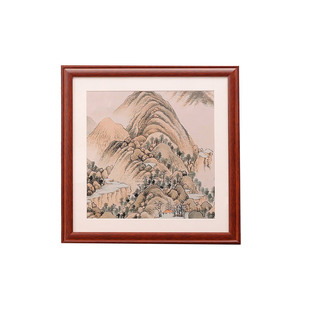 国画框装裱字画相框33X33cm外框架挂墙50*50厘米宣纸正方形定制