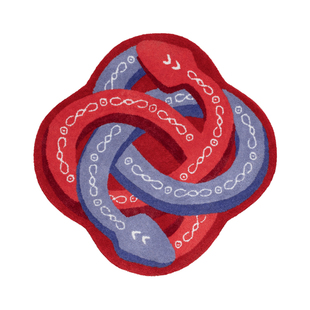 午观『吾观荣事』挂毯高级感新中式地垫客厅地毯卧室手工装饰背景