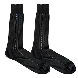 凹凸先生锦纶丝袜男士超薄顺滑透气吸汗提花老式性感商务条纹男丝