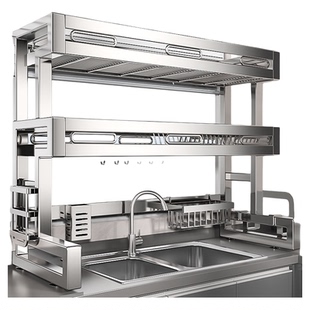 不锈钢厨房水槽置物架洗碗槽多功能水池放碗架盘子沥水架碗碟收纳
