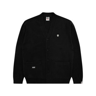 Aape小标徽章纯色简约针织开衫