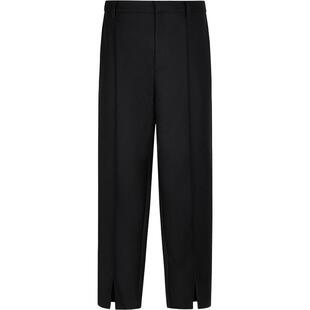 LESS春高腰显瘦直筒九分简约通勤风利落休闲西装裤2O2E10690