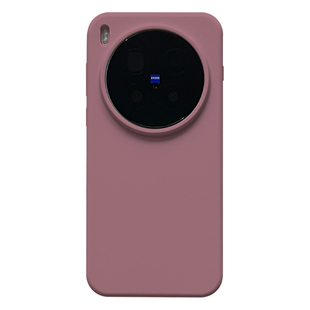 三只鱼【小众肤感液态硅胶梅子色】适用于vivox300pro/x200/200ultra手机壳新款时尚防摔全包保护套男女网红