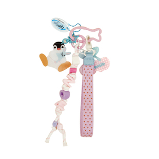 VANWALK Pingu可爱卡通企鹅亚克力挂件女生ins串珠包包配饰钥匙扣