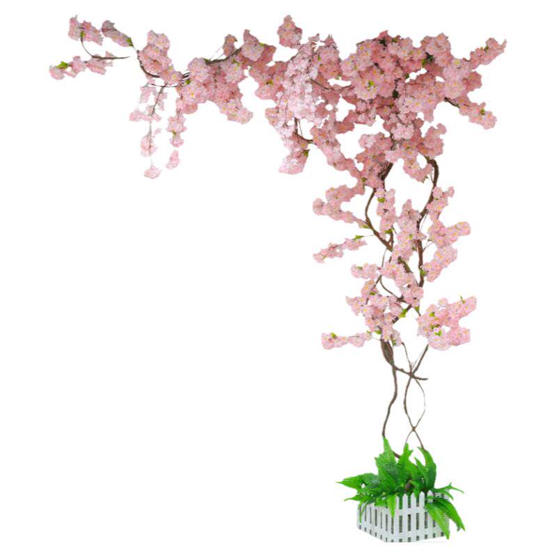 仿真樱花婚庆室内网红墙假花桃花