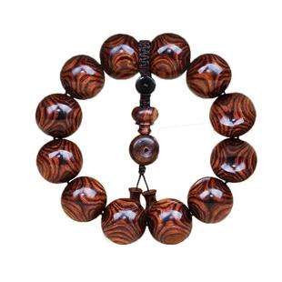 正宗海南黄花梨海黄紫油梨老料全对眼满鬼脸2.0男士佛珠手串手链