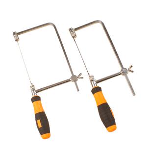 迷你拉花锯手工diy小型魔术锯线锯手动魔鬼曲线小锯子木工钢丝锯