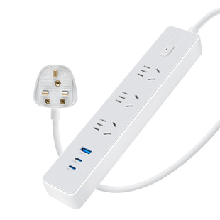 公牛港版插座排插板1.8米英标转换插头3位USB英国新加坡迪拜香港