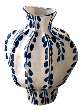 中式青花陶瓷花瓶装饰摆件