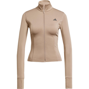 Adidas/阿迪达斯官方正品舒适女士半高领健身运动修身外套JW2815