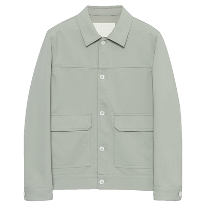 浅绿色春季休闲翻领夹克新款