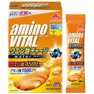 日本代购amino vital氨基酸能量粉健身跑步马拉松骑行运动营养补