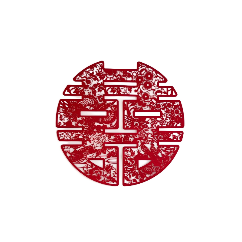 剪纸大喜字贴结婚用婚房装饰无纺布囍字墙贴婚礼喜字贴背景墙喜字