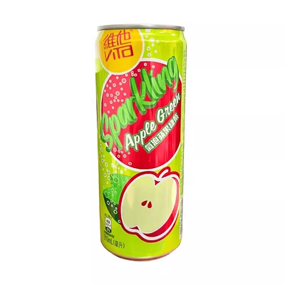 港版维他苹果绿茶柠檬气泡310ml