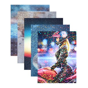 冷裱膜镭射A4自粘吧唧保护膜照片覆膜纸防水手工树叶标本塑封膜