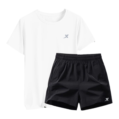 特步妈妈运动套装女薄款