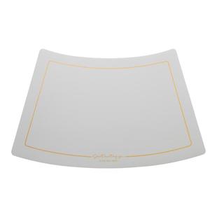 家用扇形圆桌隔热垫防油防水防烫高级感餐桌垫酒店皮革轻奢餐垫