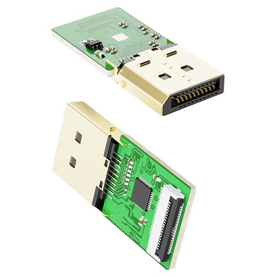 DP转HDMI软排线电脑主机显卡连接显示器便捷屏副屏mini microhdmi