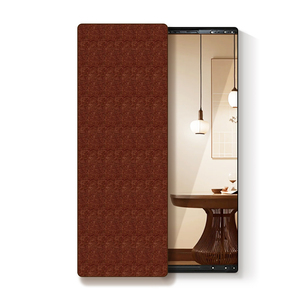 2025新款全身镜隐藏式diy毛毡板照片墙中古风玄关推拉隐身镜子画