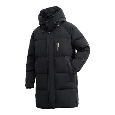 男士休闲中长款羽绒服鸭鸭连帽