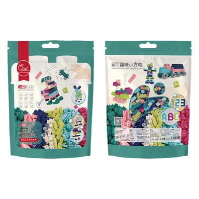 儿童益智中颗粒百变拼装积木